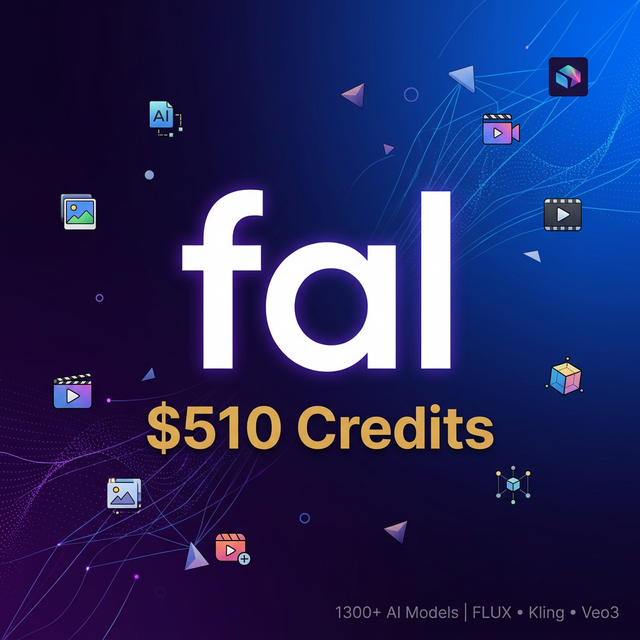 Fal AI $510 额度 | 全球最快AI推理平台 - DGT Store